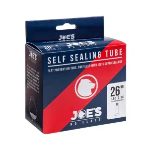 Joe's No-Flat פנימית "26 ונטיל אוטו + חומר אטימה לבן - מבצע 3 יח' ב- 99 ש"ח