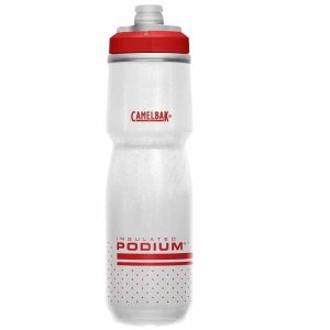 Camelbak Podium Chill 710ML - בקבוק מבודד עם פיה נסגרת - לבן אדום
