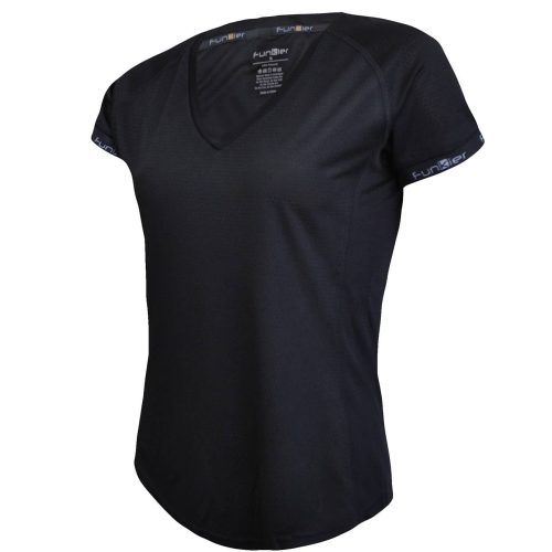 RNJ688-K חולצת ריצה לילדות – שחור