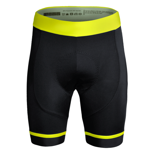 S2848-B14 מכנס רכיבה קצר גברים – צהוב