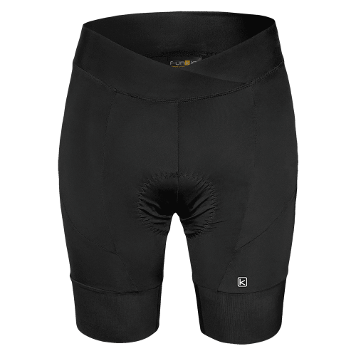 S2103-C13 מכנס רכיבה קצר נשים עם חגורת מותן מחמיאה – שחור
