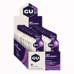 GU 24 Gel Jet Blackberry מארז 24 ג'לים - פטל שחור
