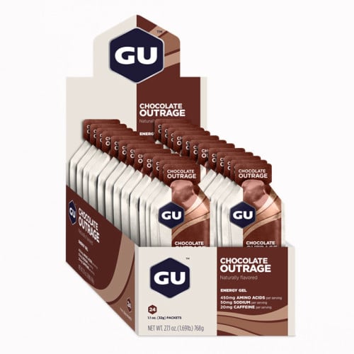 GU 24 Gel Chocolate Outrage מארז 24 ג’לים – שוקולד