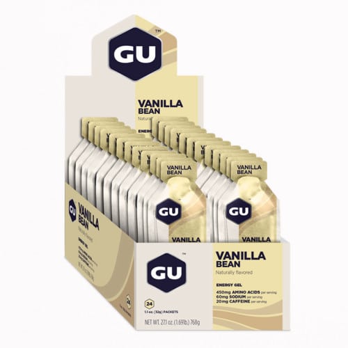 GU 24 Gel Vanilla Bean מארז 24 ג’לים – וניל
