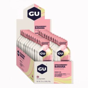 GU 24 Gel Strawberry Banana מארז 24 ג'לים - תות שדה ובננה