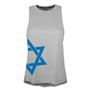 ISR-R2149 גופיית ריצה רחבה לנשים - ישראל