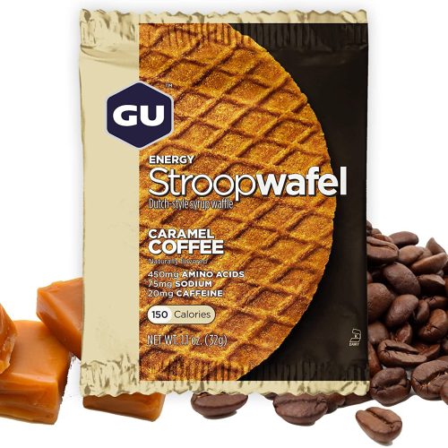 GU Stroopwafel Caramel Coffee וופל אנרגיה ממולא – קרמל וקפה