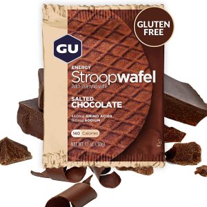 GU Gluten Free Stroopwafel Salted Chocolate וופל אנרגיה ממולא ללא גלוטן - שוקולד מלוח
