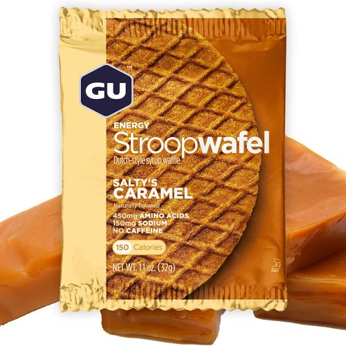 GU Stroopwafel Salty’s Caramel וופל אנרגיה ממולא – קרמל מלוח