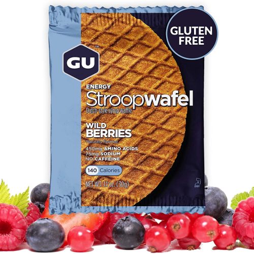 GU Gluten Free Stroopwafel Wild Berry וופל אנרגיה ממולא ללא גלוטן – פירות יער