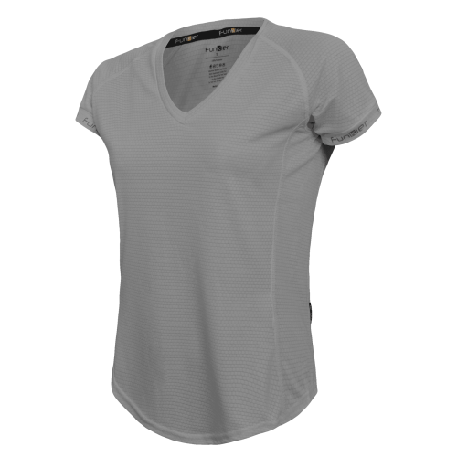 RNJ-688 חולצת ריצה נשים – אפור בהיר 1 ב- 69 ₪ / 2 ב- ₪120 / 3 ב- ₪150