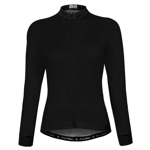 WJ930-LW חולצת רכיבה חורפית לנשים – שחור