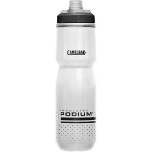 Camelbak Podium Chill 710ML - בקבוק מבודד עם פיה נסגרת - לבן שחור