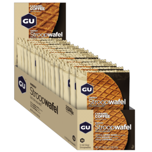 GU 16 Stroopwafel Caramel Coffee מארז 16 יח' וופל אנרגיה ממולא – קרמל וקפה