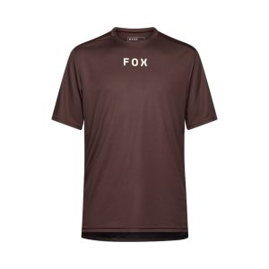 FOX RANGER SS JERSEY WORDMARK חולצת רכיבה שרוול קצר לגברים - חום