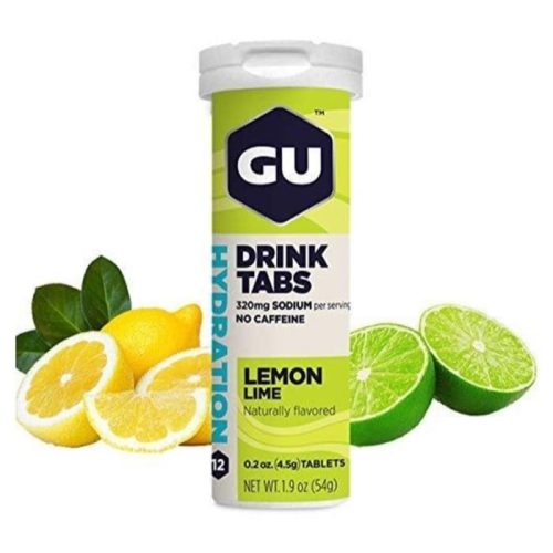 GU HYDRATION DRINK TABS טבליות שתייה מתמוססות – לימון וליים