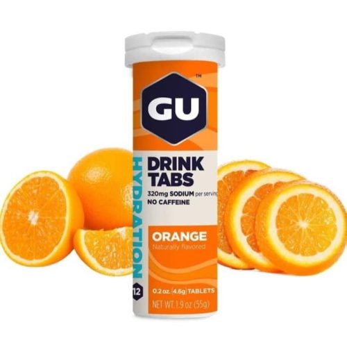 GU HYDRATION DRINK TABS טבליות שתייה מתמוססות – תפוז