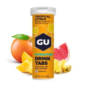 GU HYDRATION DRINK TABS טבליות שתייה מתמוססות - פירות הדר וטרופיים