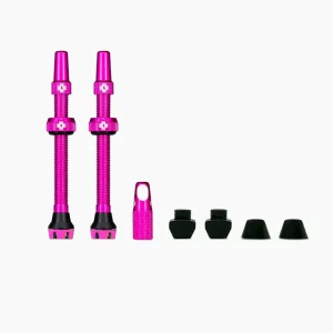 Muc-Off 2 Tubeless Presta Valve זוג ונטילים פרסטה לטיובלס - ורוד