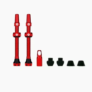 Muc-Off 2 Tubeless Presta Valve זוג ונטילים פרסטה לטיובלס - אדום