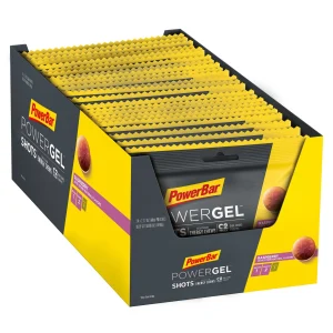 POWERGEL Shots Raspberry BOX מארז 24 סוכריות אנרגיה - פטל